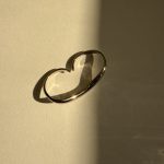 ANEL DUPLO ASSIMÉTRICO RÓDIO BRANCO