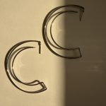 BRINCO ARGOLA SLIM DUPLA RÓDIO BRANCO